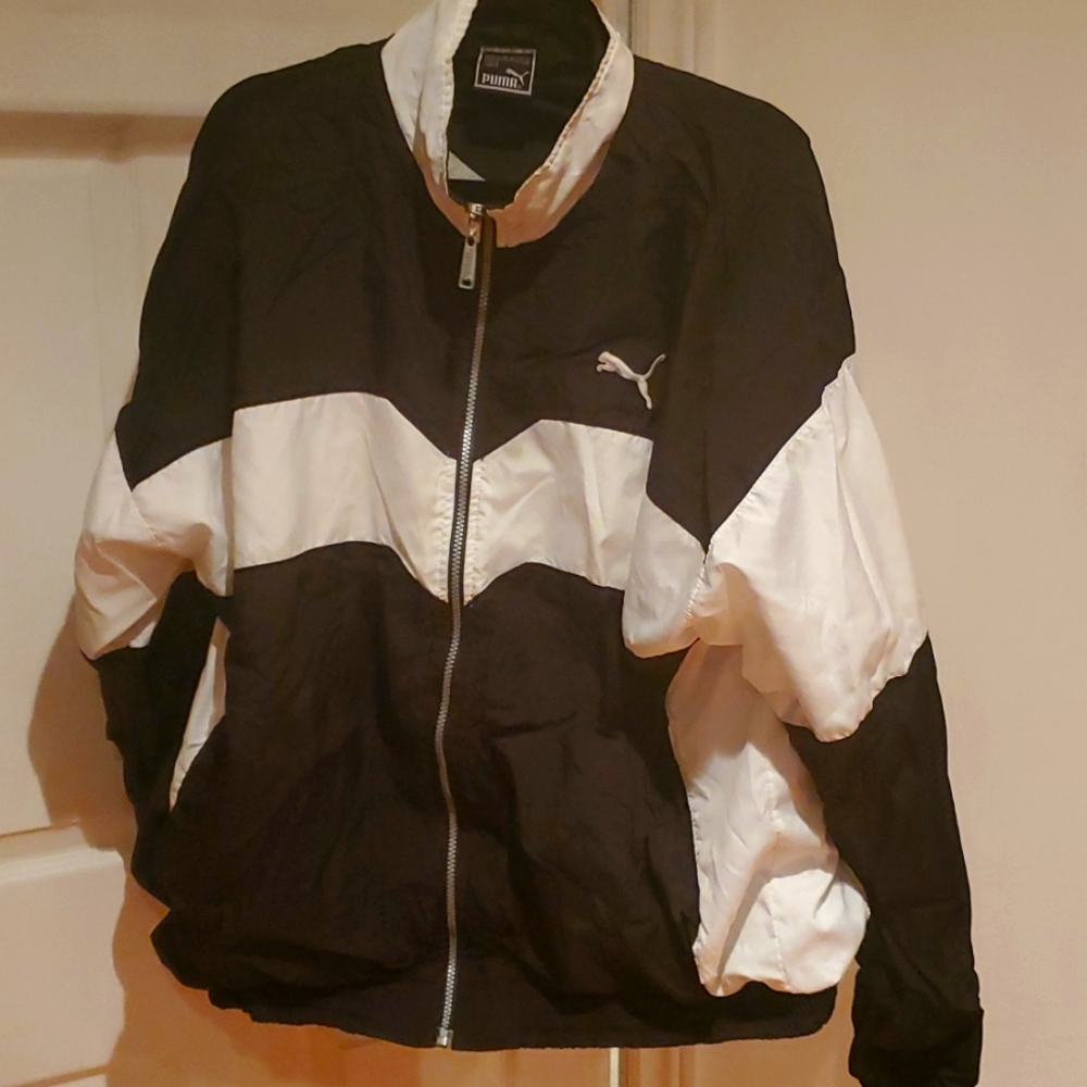 Black and white Puma jacket